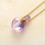 Collier diffuseur de parfum en Améthyste