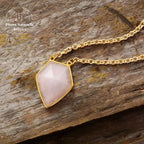 Collier "Maturité" en  Quartz rose