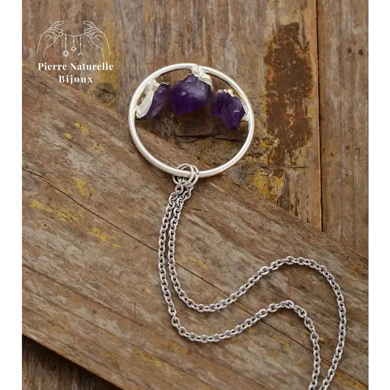 Collier "Visionnaire" en Améthyste | Colliers | pierre naturelle bijoux