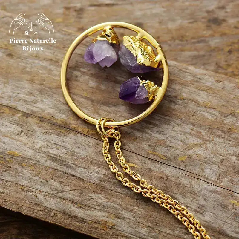 Collier "Visionnaire" en Améthyste | Colliers | pierre naturelle bijoux