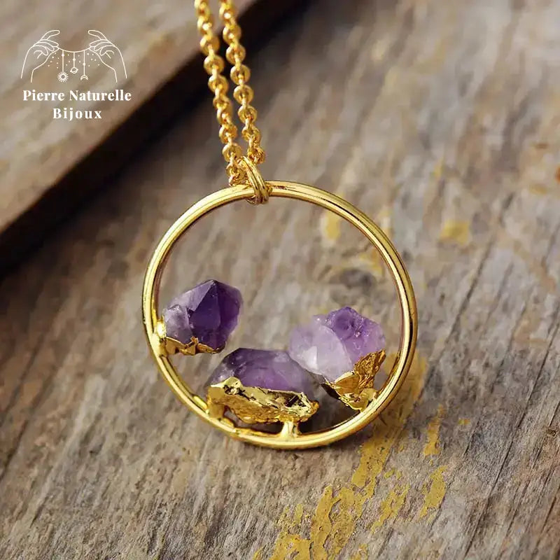 Collier "Visionnaire" en Améthyste | Colliers | pierre naturelle bijoux