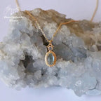 Collier en Calcédoine bleue et Topaze | Colliers | pierre naturelle bijoux