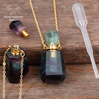 Collier diffuseur de parfum en Fluorite | Colliers | pierre naturelle bijoux