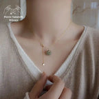 Collier "Phénix" en Jade | Colliers | pierre naturelle bijoux