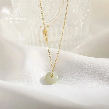 Collier "Phénix" en Jade | Colliers | pierre naturelle bijoux