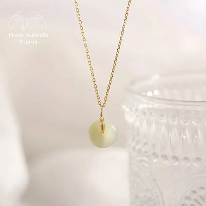 Collier "Phénix" en Jade | Colliers | pierre naturelle bijoux