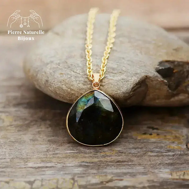 Collier "Aurore" en Labradorite | Colliers | pierre naturelle bijoux