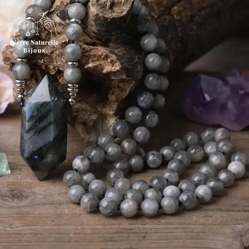 Collier "Cohésion" en Labradorite | Colliers | pierre naturelle bijoux