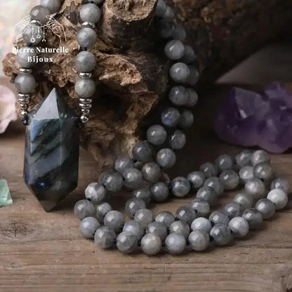 Collier "Cohésion" en Labradorite | Colliers | pierre naturelle bijoux