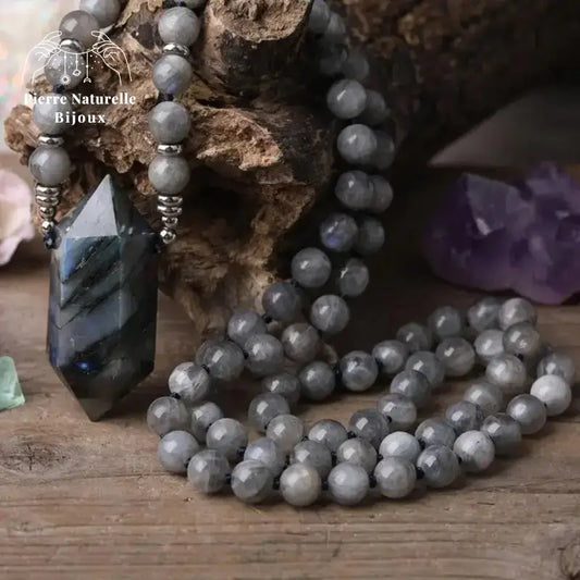 Collier "Cohésion" en Labradorite | Colliers | pierre naturelle bijoux