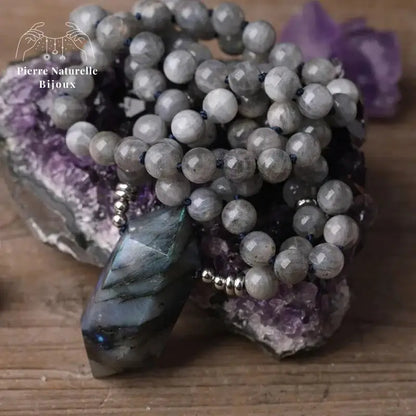 Collier "Cohésion" en Labradorite | Colliers | pierre naturelle bijoux