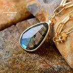 Collier en Labradorite