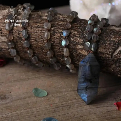 Collier "Mobilité" en Labradorite | Colliers | pierre naturelle bijoux