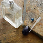 Collier diffuseur de parfum en Lapis-lazuli / Fluorite | Colliers | pierre naturelle bijoux