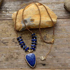 Collier "Seshat" en Lapis-lazuli | Colliers | pierre naturelle bijoux