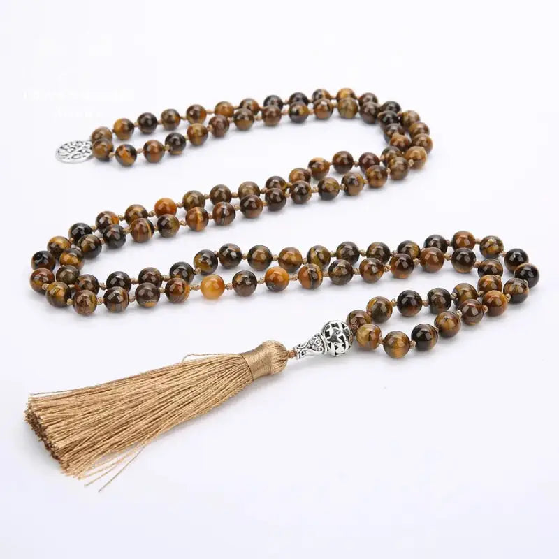 Collier en œil de tigre | Colliers | pierre naturelle bijoux