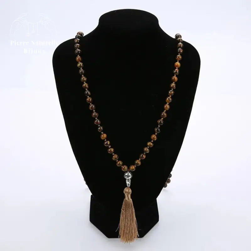 Collier en œil de tigre | Colliers | pierre naturelle bijoux