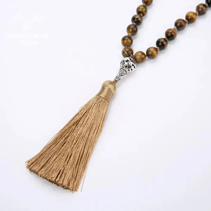 Collier en œil de tigre | Colliers | pierre naturelle bijoux