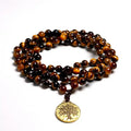 Collier "Arbre de vie" en œil de tigre | Colliers | pierre naturelle bijoux