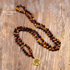Collier "Arbre de vie" en œil de tigre | Colliers | pierre naturelle bijoux