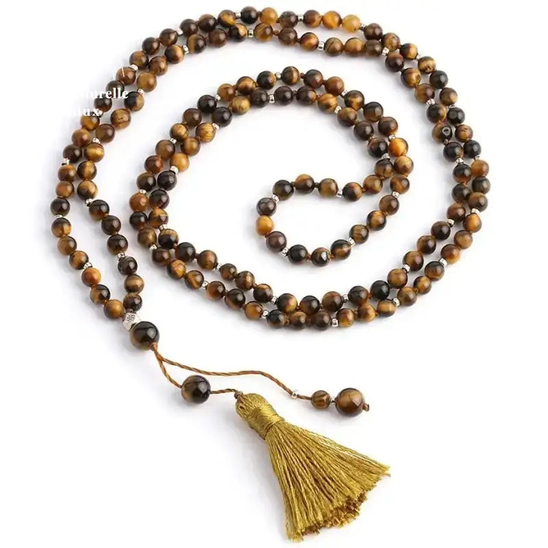 Collier "Exploration" en il de tigre | Colliers | pierre naturelle bijoux