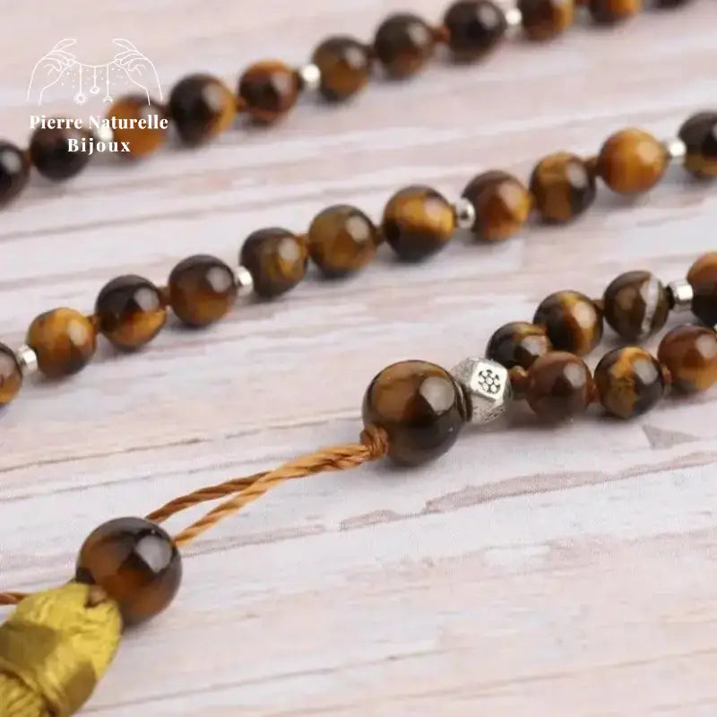 Collier "Exploration" en il de tigre | Colliers | pierre naturelle bijoux