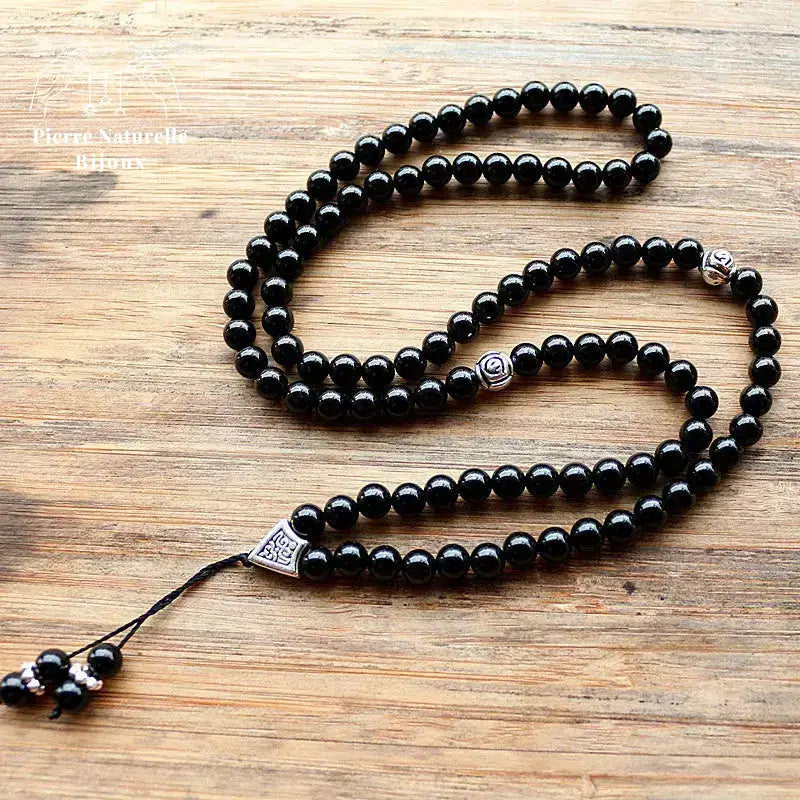 Collier "Intériorisation" en Onyx | Colliers | pierre naturelle bijoux