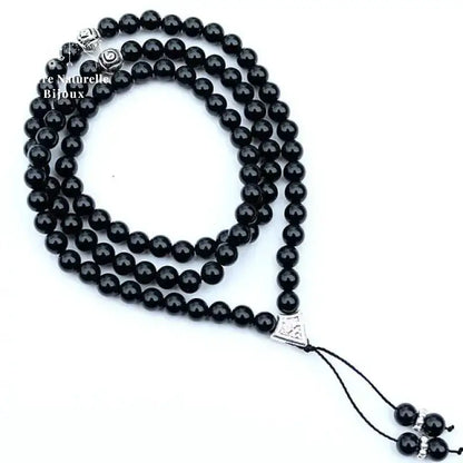Collier "intériorisation" en onyx