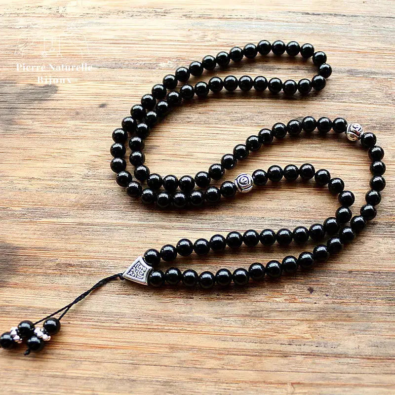 Collier "Intériorisation" en Onyx | Colliers | pierre naturelle bijoux
