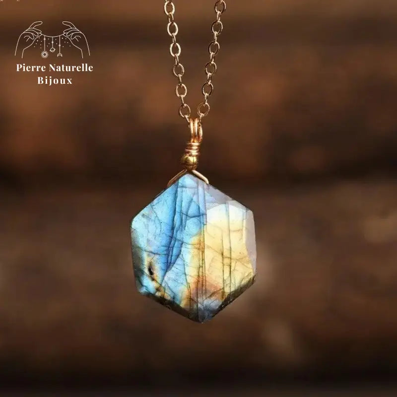 Collier en pierre Labradorite | Colliers | pierre naturelle bijoux