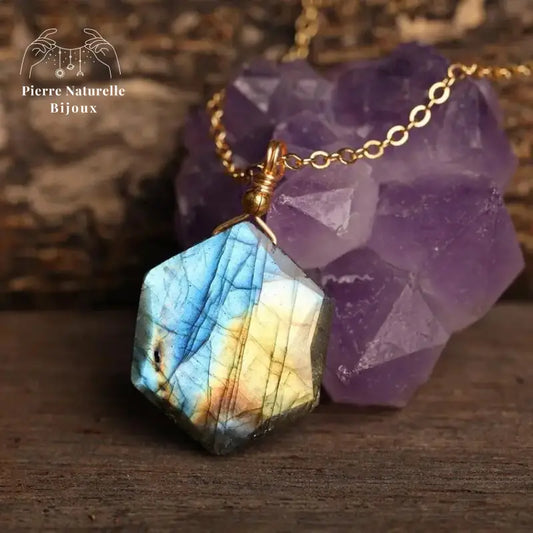 Collier en pierre Labradorite | Colliers | pierre naturelle bijoux