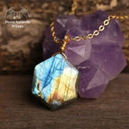 Collier en pierre Labradorite | Colliers | pierre naturelle bijoux