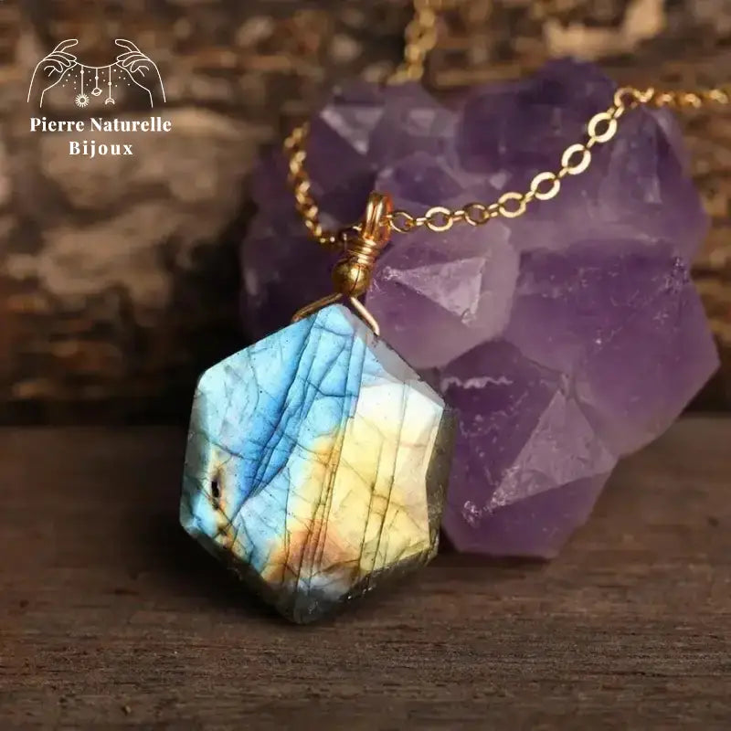 Collier en pierre Labradorite | Colliers | pierre naturelle bijoux