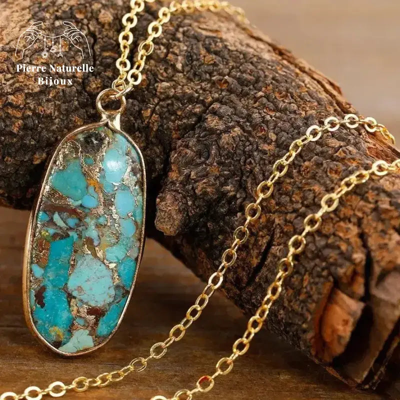 Collier en pierre Turquoise | Colliers | pierre naturelle bijoux