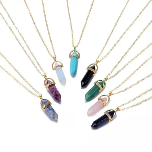 Collier en pierres naturelles - 8 pierres disponibles | Colliers | pierre naturelle bijoux