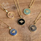 Collier "Abeille" en pierres naturelles | Colliers | pierre naturelle bijoux