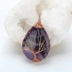 Collier "Arbre de vie" en améthyste