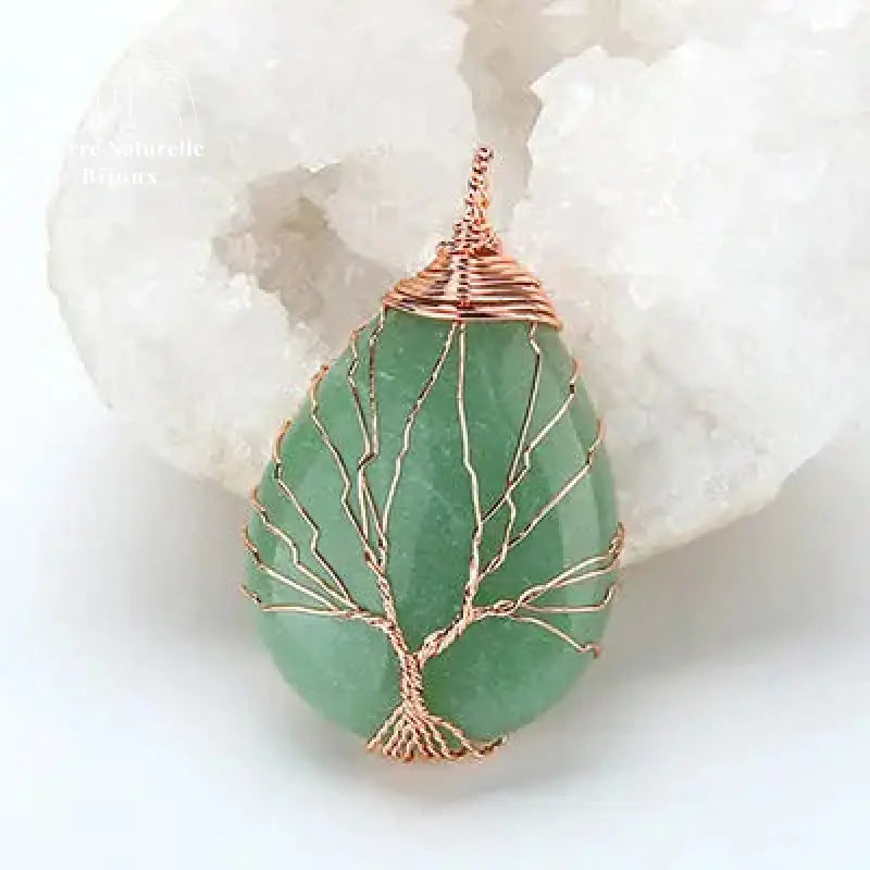 Collier "Arbre de vie" en aventurine