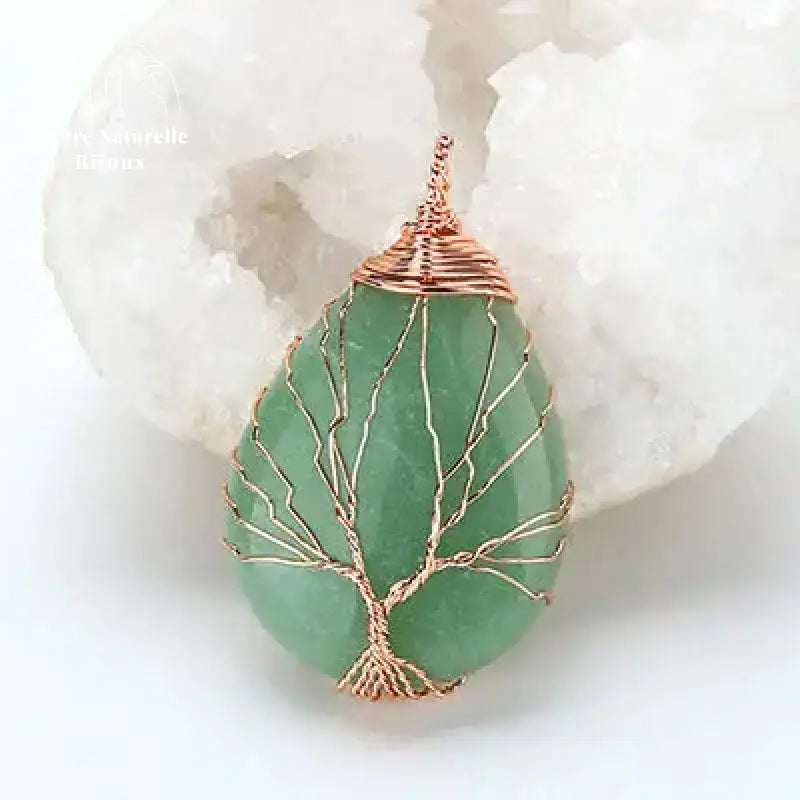 Collier "Arbre de vie" en aventurine