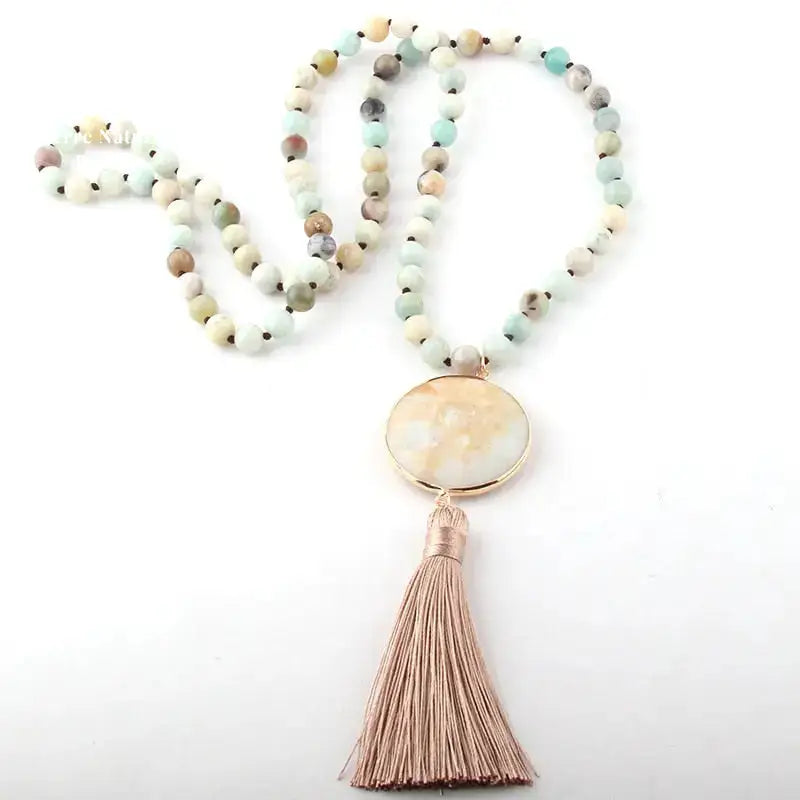 Collier "Bohême" en pierres naturelles | Colliers | pierre naturelle bijoux