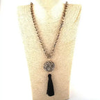 Collier "Bohême" en Jaspe dalmatien