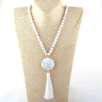 Collier "Bohême" en Howlite