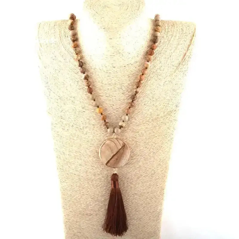 Collier "Bohême" en Jaspe paysage