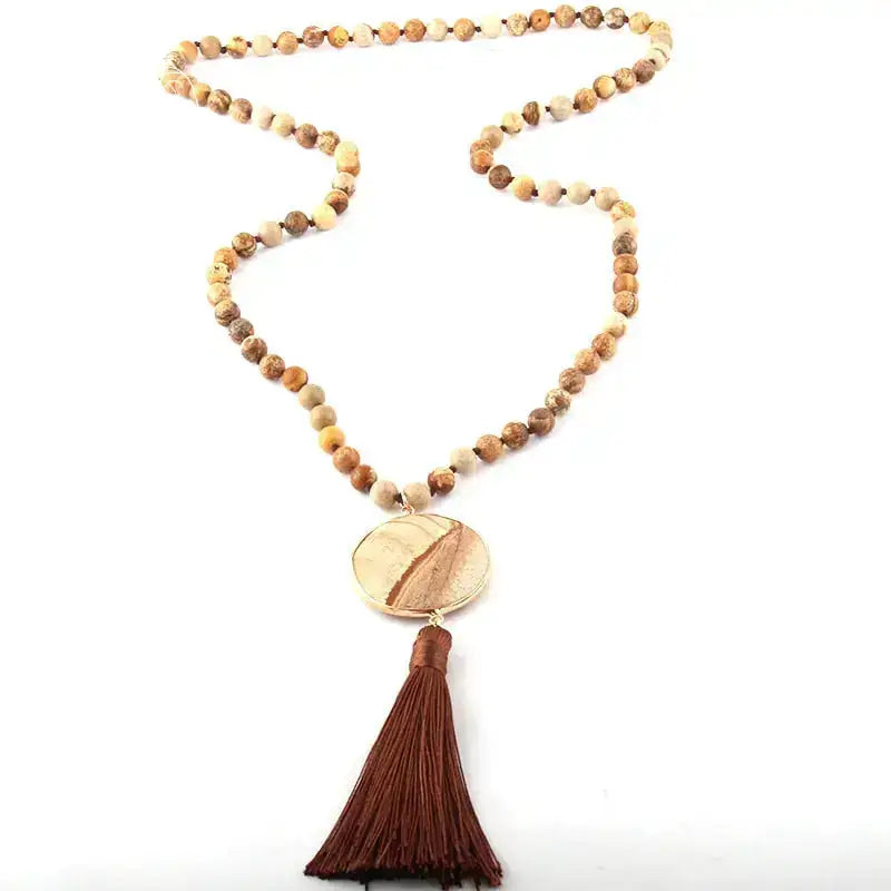 Collier "Bohême" en pierres naturelles | Colliers | pierre naturelle bijoux
