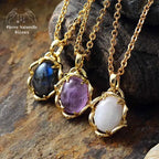 Collier "Cocon" en pierres naturelles | Colliers | pierre naturelle bijoux