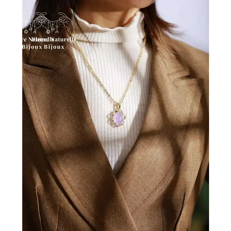 Collier "Cocon" en pierres naturelles | Colliers | pierre naturelle bijoux