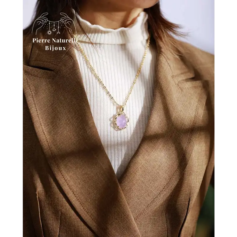 Collier "Cocon" en pierres naturelles | Colliers | pierre naturelle bijoux