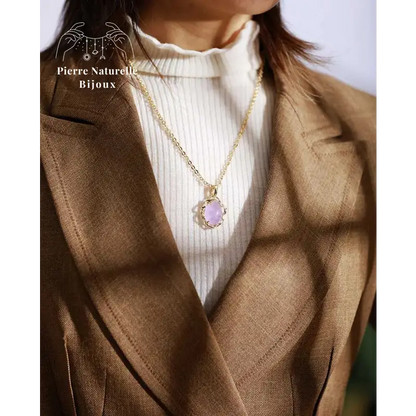 Collier "Cocon" en pierres naturelles | Colliers | pierre naturelle bijoux