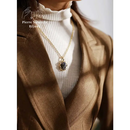 Collier "Cocon" en pierres naturelles | Colliers | pierre naturelle bijoux