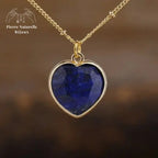 Collier "Cœur" en lapis-lazuli